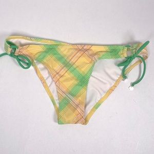 O’Neill Yellow Bikini Bottoms Size Medium Tie Up sides